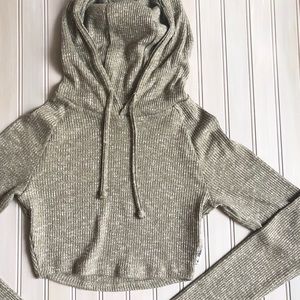 Gymshark slounge cropped long sleeve hoodie